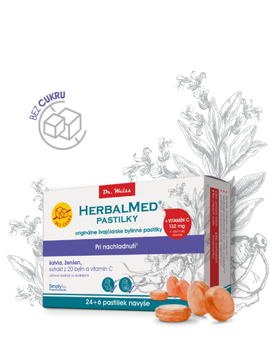 HERBALMED® pastilky Dr. Weiss
pri nachladnutí