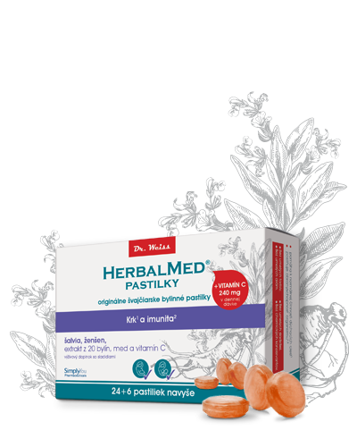 HERBALMED® pastilky Dr. Weiss krk a imunita