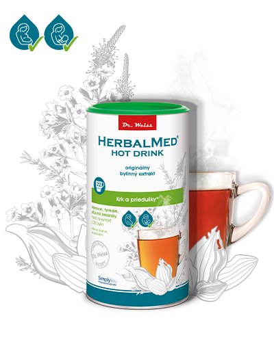 Herbalmed ®  HOT DRINK Dr. Weiss – krk a priedušky