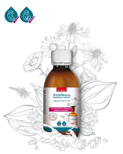 STOPBACIL Medical sirup Dr. Weiss sirup pri nachladnutí, oslabenej imunite a vyčerpaní