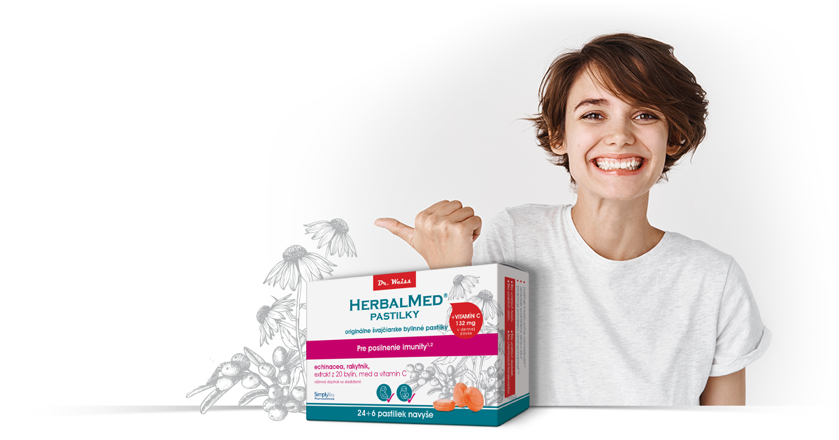 HERBALMED®  pastilky Dr. Weiss pre posilnenie imunity