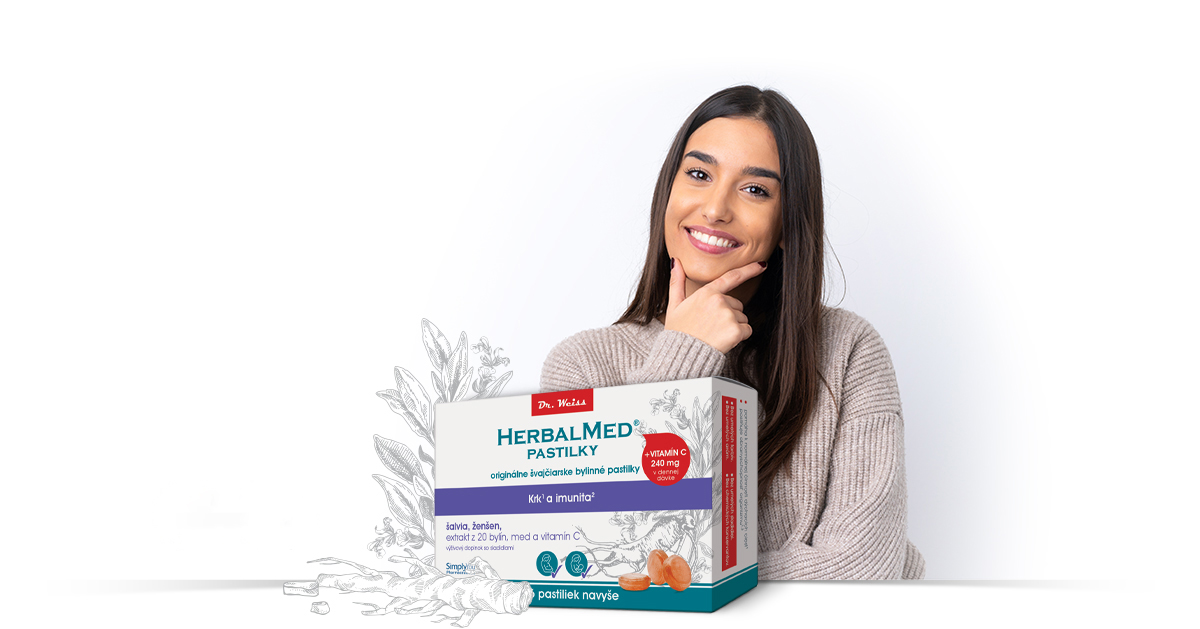 HERBALMED pastilky Dr. Weiss - pastilky na krk a imunitu