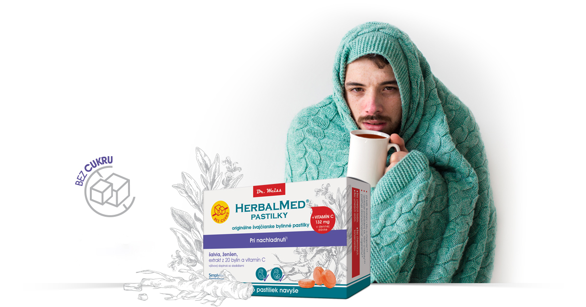 HERBALMED pastilky Dr. Weiss - pri nachladnutí