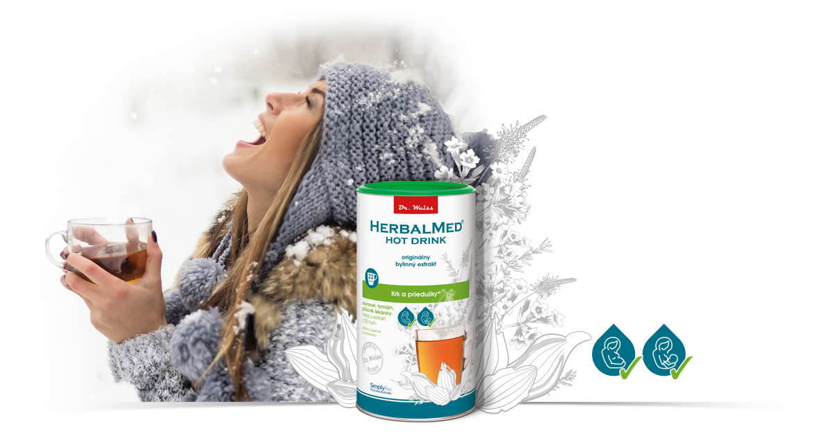 Herbalmed®  HOT DRINK Dr. Weiss – krk a priedušky
