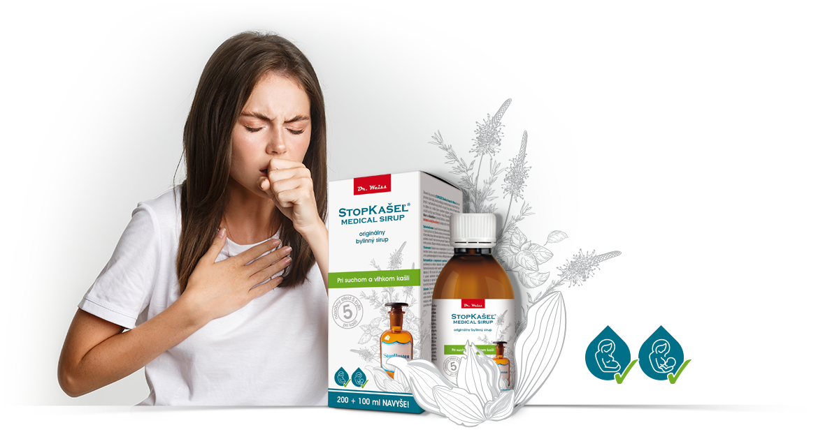 STOPKAŠEĽ® Medical sirup Dr. Weiss sirup pri suchom a vlhkom kašli
