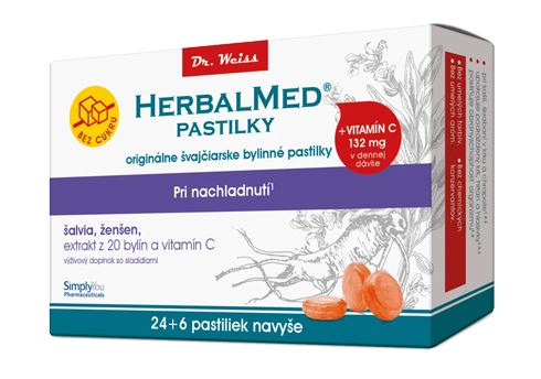 HERBALMED pastilky Dr. Weiss - pri nachladnutí