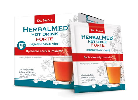 HERBALMED Hot drink Forte Dr. Weiss - horúci nápoj pre dýchacie cesty a imunitu*