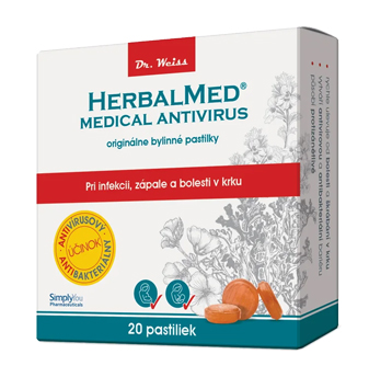 HERBALMED Medical Antivirus Dr. Weiss - pri infekcii, zápale a bolesti v krku